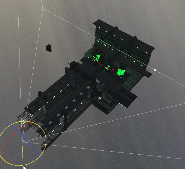 Frustum culling example